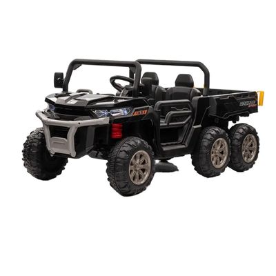 子供は車を運びます 6輪型オフロードトラック モーター 555*2 カートボックス サイズ 138.5*65.5*35.5CM