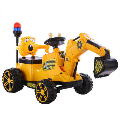 PP プラスチック型 子供用掘削機 電気工学 幼児用車に乗る