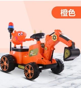 PP プラスチック型 子供用掘削機 電気工学 幼児用車に乗る