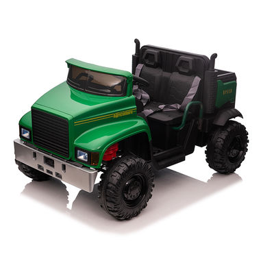 子供 12V 電動 自動車 トラクター 背面 バケツ 2〜4歳 緑 黒