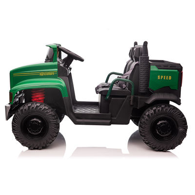 子供 12V 電動 自動車 トラクター 背面 バケツ 2〜4歳 緑 黒