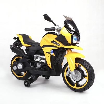 オーダーメイド イエロー ライド オン トイ エレクトリック モーターサイクルの自転車 子供向け ライトホイール