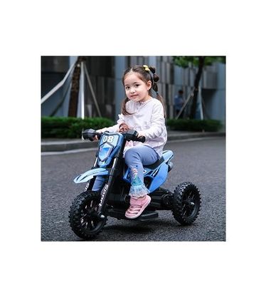 青い子供用電動車 ライトと音楽 製品サイズ 86*50*56cm