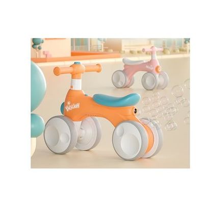 プラスチック4輪 子供のバランスバイク 音楽ライトバブル装置 最大荷重30kg