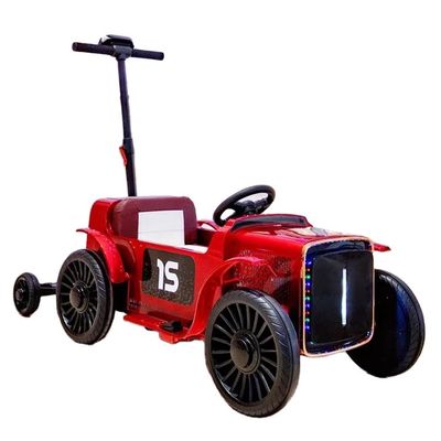 トレーラー付きの子供用電気自動車 12V バッテリー電源 自動車トラクター直行