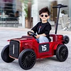 トレーラー付きの子供用電気自動車 12V バッテリー電源 自動車トラクター直行