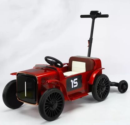トレーラー付きの子供用電気自動車 12V バッテリー電源 自動車トラクター直行