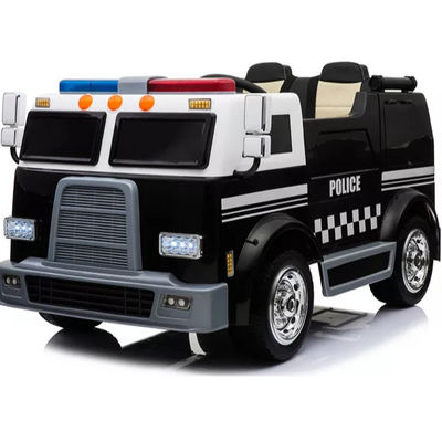 バッテリー 12V/24V 黒白 電動 乗用車 2人乗りの警察車 子供向け