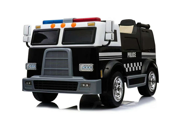 バッテリー 12V/24V 黒白 電動 乗用車 2人乗りの警察車 子供向け