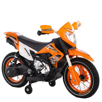 子供 6V 乗車 バイク 電気バイク PP プラスチック オレンジタイプ
