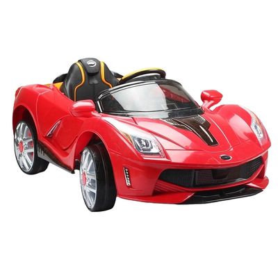 4輪 電気自動車の子供乗車 音楽とライト 赤 6V7AH*2