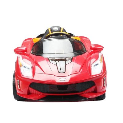 4輪 電気自動車の子供乗車 音楽とライト 赤 6V7AH*2