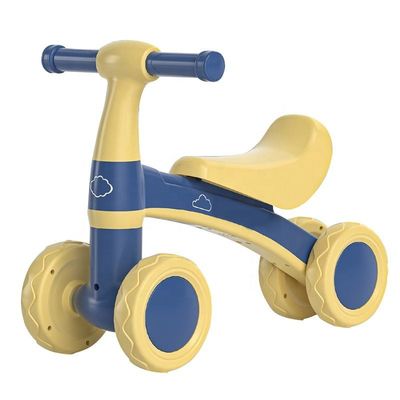 2023 プラスチック バランスバイク スクーター 車 子供向け ピンク/ブルー 踏板のない自転車