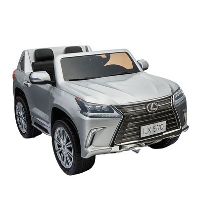 青い絵の色 赤ちゃんの車に乗る 12v 電動SUV リモコンと音楽のおもちゃ