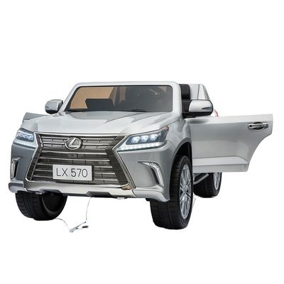 青い絵の色 赤ちゃんの車に乗る 12v 電動SUV リモコンと音楽のおもちゃ