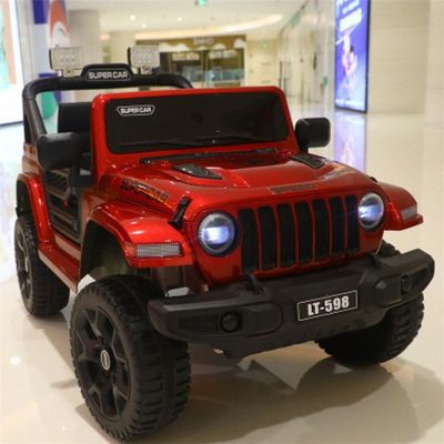 子供は車に乗る リモコンと充電可能なバッテリー付きの12V電動2人乗り