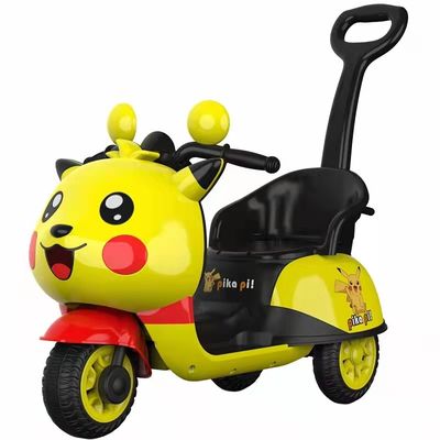 MP3音楽歌 LED照明 玩具 6v 電動オートバイ 車 子供向け 黄色 青 ピンク