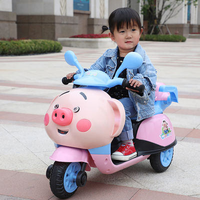 子供の歌 LED照明 玩具 6V 電動バイクに乗る 3-6歳児