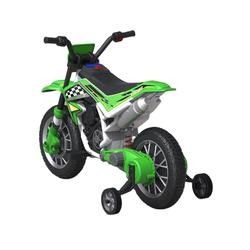音楽と補助車輪のプラスチック材料の子供のための12V電気モーターサイクルカー