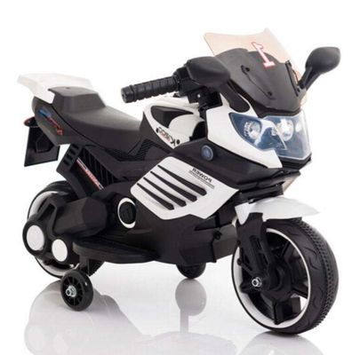 子供 玩具 車 6v 電動バイク ライトと補助車輪の車に乗る