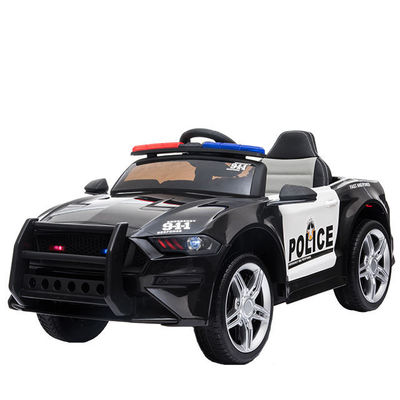 12V電動警察車 子供向け 2-4歳 遠隔操作警告ライトとメガフォン 2023