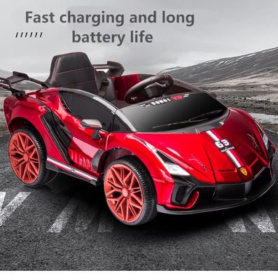 携帯リモコンで子供たちを動かす 電気自動車