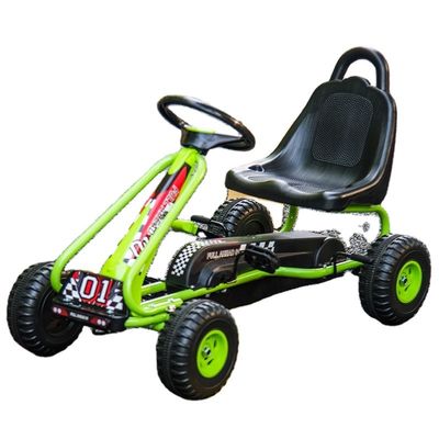 玩具 に 乗っ て 調整 できる 座席 ハンドブレーキ 4 輪 ペダル 子供 の 娯楽 の ため の ゴー カート