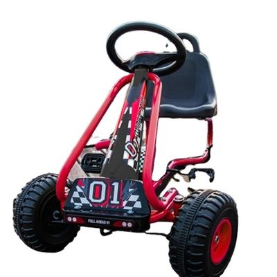 玩具 に 乗っ て 調整 できる 座席 ハンドブレーキ 4 輪 ペダル 子供 の 娯楽 の ため の ゴー カート