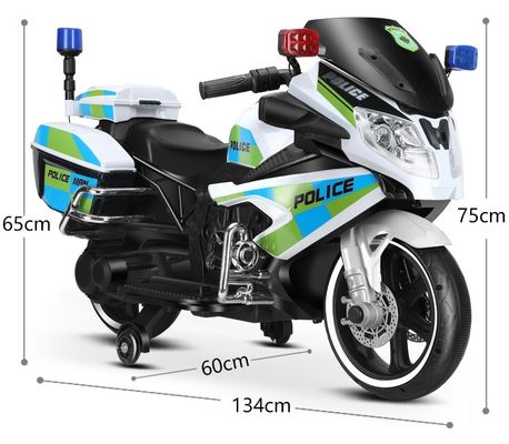 警察 子供 2輪乗車 車 子供 モーターサイクルのおもちゃ カートンのサイズ 106*38*64cm