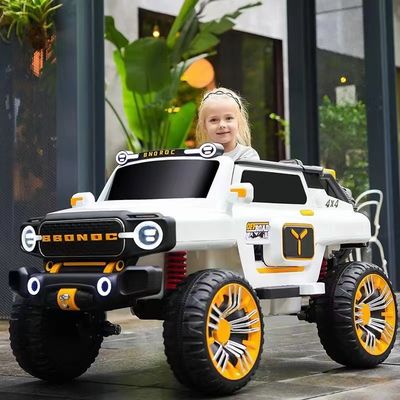 2023年 白色PP 四輪電気自動車 子供向け 四輪駆動車にアップグレード可能