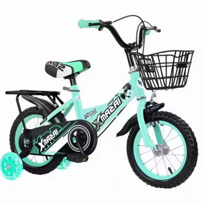 4-14歳 赤色 2輪自転車 厚いスポンジシートと炭素鋼枠