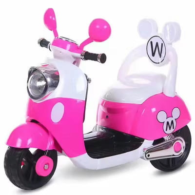 リモート充電 幼児用電気三輪車 音楽車 ピンク色