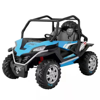 人気 12V UTV 車に乗れ 子供向け リモコン LEDライト 2人座 赤 青 白