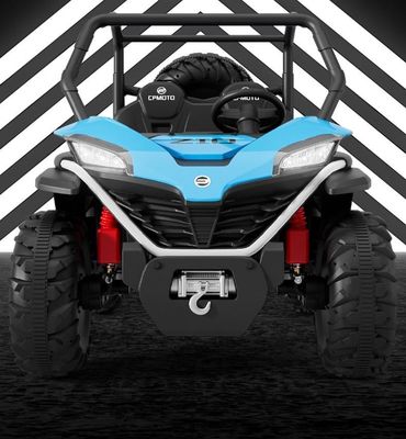 人気 12V UTV 車に乗れ 子供向け リモコン LEDライト 2人座 赤 青 白