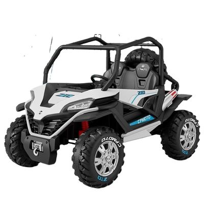 人気 12V UTV 車に乗れ 子供向け リモコン LEDライト 2人座 赤 青 白