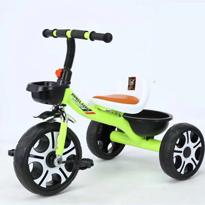 2~5歳児のための赤ちゃん三輪車 3輪 柔らかい革の座席 大きなミッキーの車輪