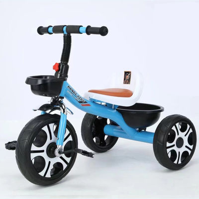 2~5歳児のための赤ちゃん三輪車 3輪 柔らかい革の座席 大きなミッキーの車輪
