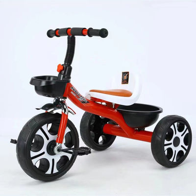 2~5歳児のための赤ちゃん三輪車 3輪 柔らかい革の座席 大きなミッキーの車輪