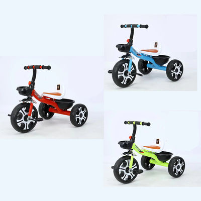 2~5歳児のための赤ちゃん三輪車 3輪 柔らかい革の座席 大きなミッキーの車輪
